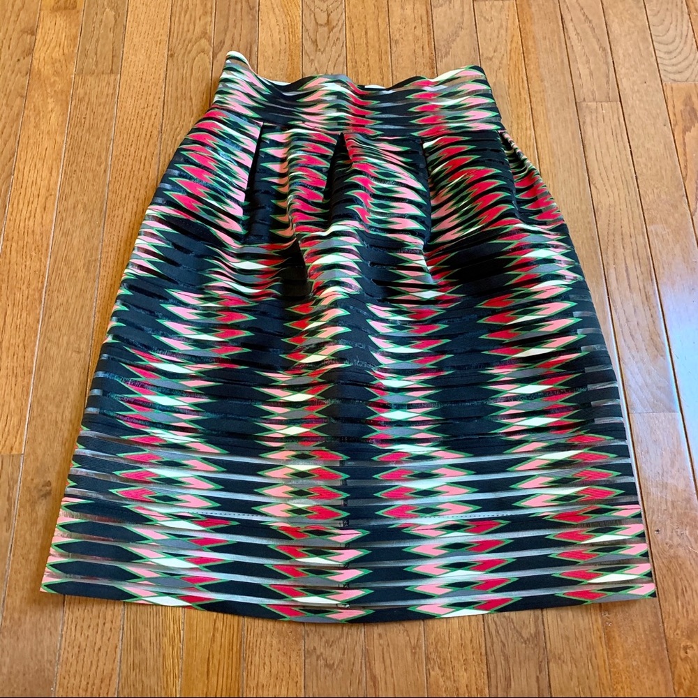 LIKE NEW - Mia Mia - Colorful A-Line Skirt - L